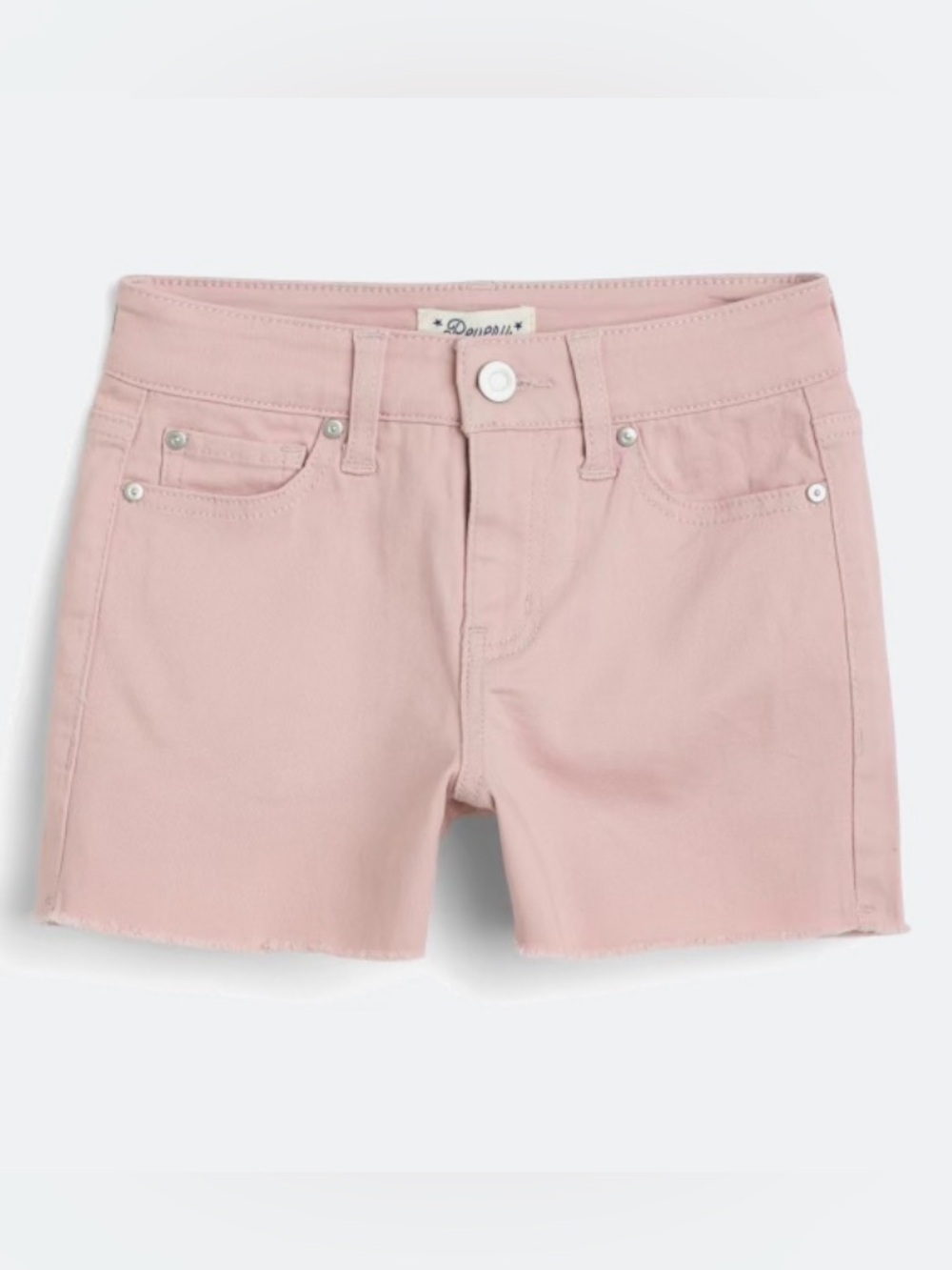 NWT Revery Kids Light Pink Denim Shorts with Frayed Hem